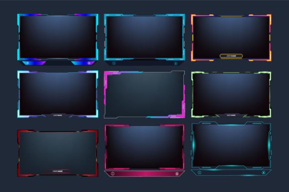 Download Live Streaming Frame Collection Vector - Streaming Collection