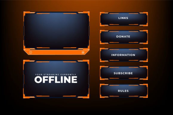 Download Streaming Overlay Screen Frame Vector - Streaming Collection