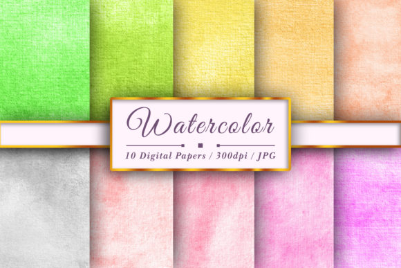 Download Watercolor Soft Color Digital Papers - Premium Bundle
