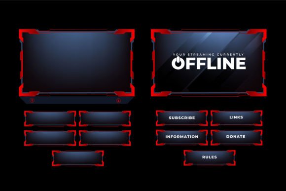 Download Digital Live Streaming Overlay Vector - Streaming Collection