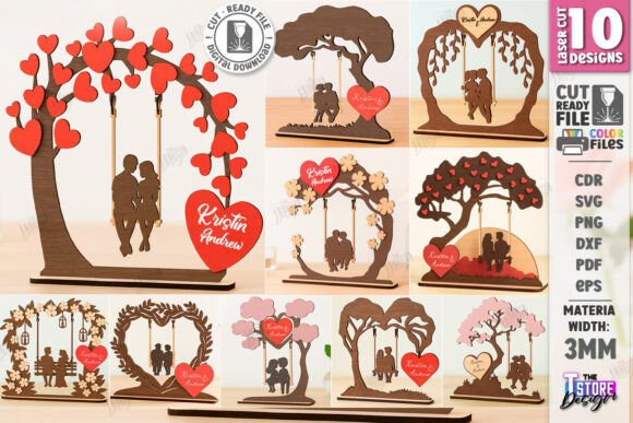 Download Love Tree Couple Laser Cut Bundle | Love - Couple Collection