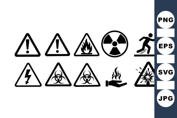 Download Safety Warning Symbol Clipart Set - Premium Resources