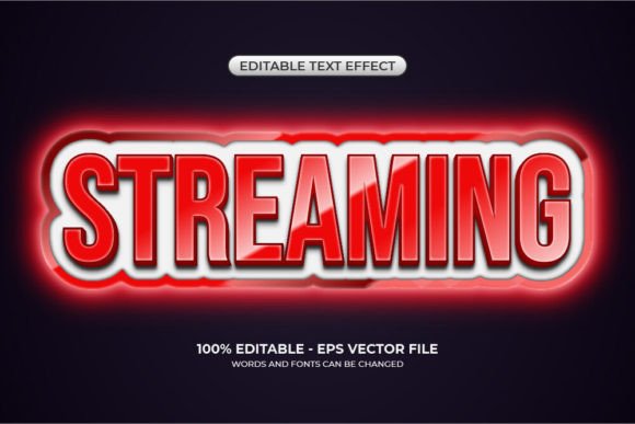 Download 3D Live Streaming Text Effect - Streaming Collection