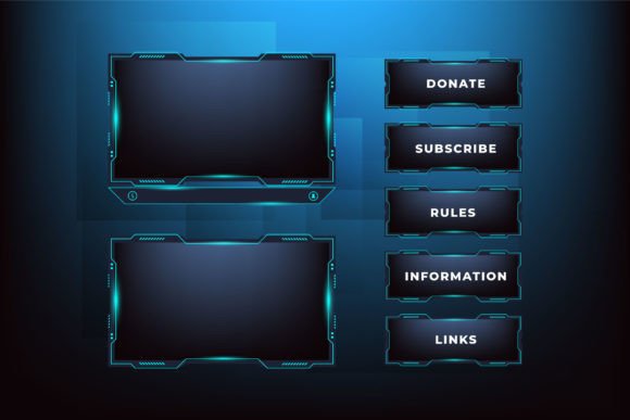 Download Streaming Overlay Border Frame Design - Streaming Collection