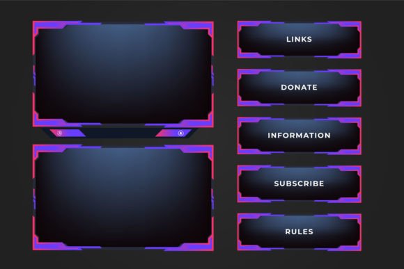 Download Live Streaming Frame Decoration Vector - Streaming Collection