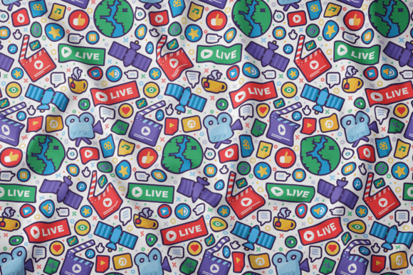 Download Live Streaming Seamless Pattern - Streaming Collection
