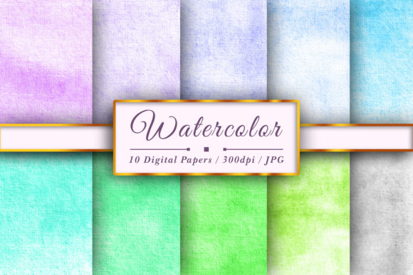 Download Watercolor Soft Color Digital Papers - Premium Bundle